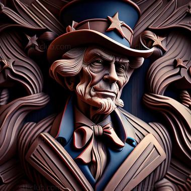 3D model uncle sam (STL)